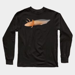 Axolotl digital drawing Long Sleeve T-Shirt